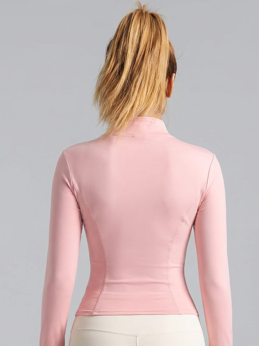 New Women Light Pink Yoga Coat - Yoga Of Fitness recension och pris