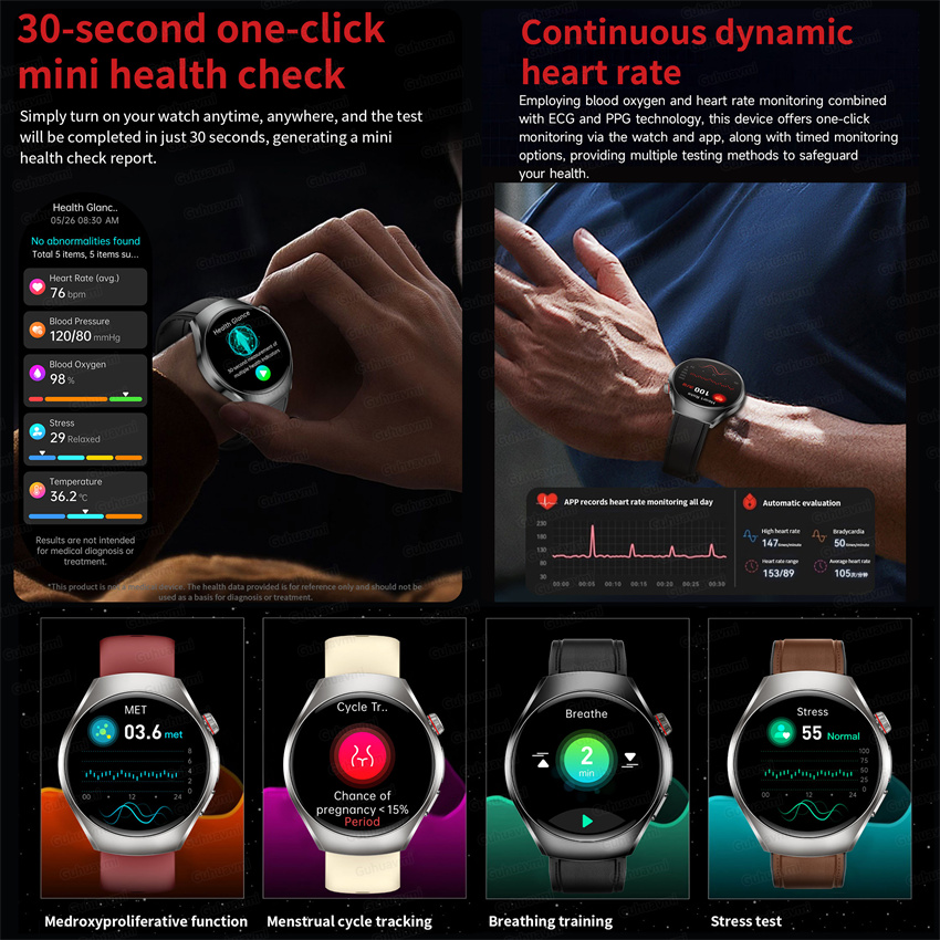2026New Smart Watch ECG+PPG He - Fitness Tracker Band recension och pris