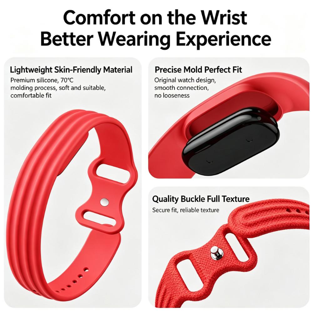 Silicone Loop Sports Watch Str - Fitness Tracker Band recension och pris